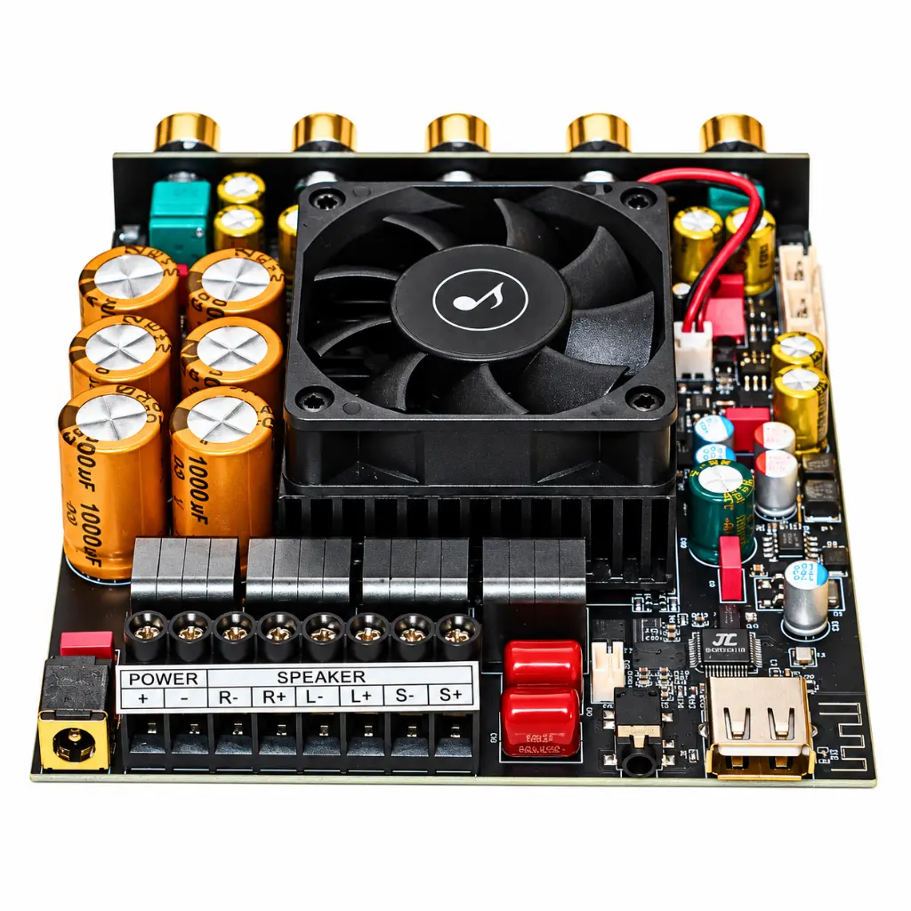High-Detail Amplifier PCB Product Photo.webp