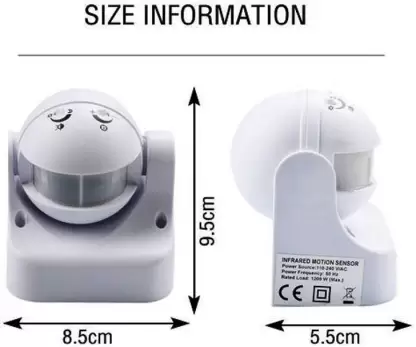 220V LED PIR Infrared Automatic Motion Detection Sensor Light Switch