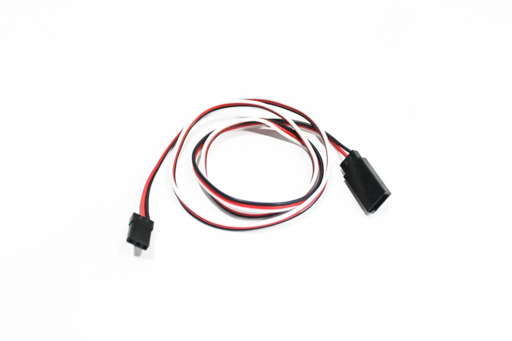 [221177] SafeConnect 60cm Flat Servo Extension Lead – 26AWG High-Quality JR Style Cable for RC Receivers, Flight Controllers, and Robotics – Heavy-Duty Flat Ribbon Wire