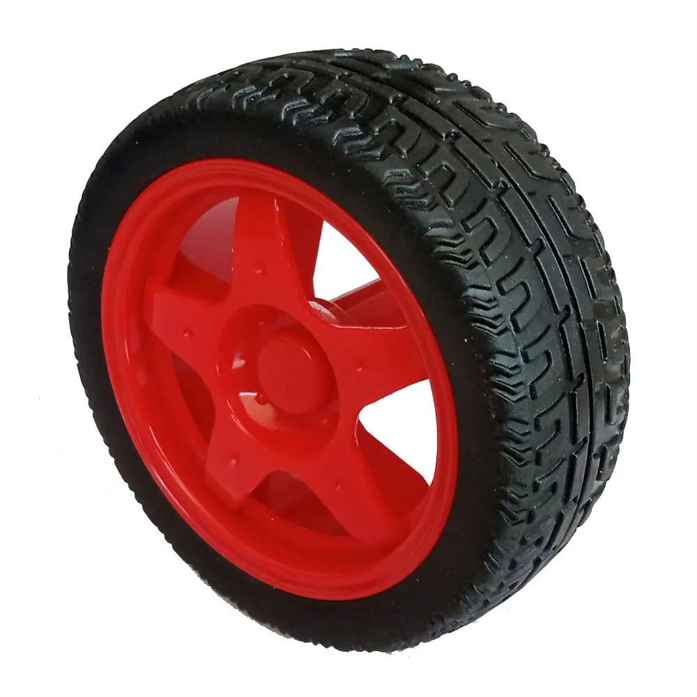 [85214] 65mm Robot Smart Car Wheel for BO Motors (Red)