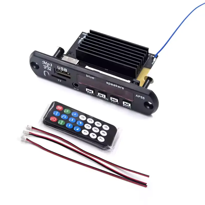 [3149] Gold-AP55 TPA3116 12V 24V MINI Audio Digital Power amplifier Stereo board 50W + 50W with bluetooth