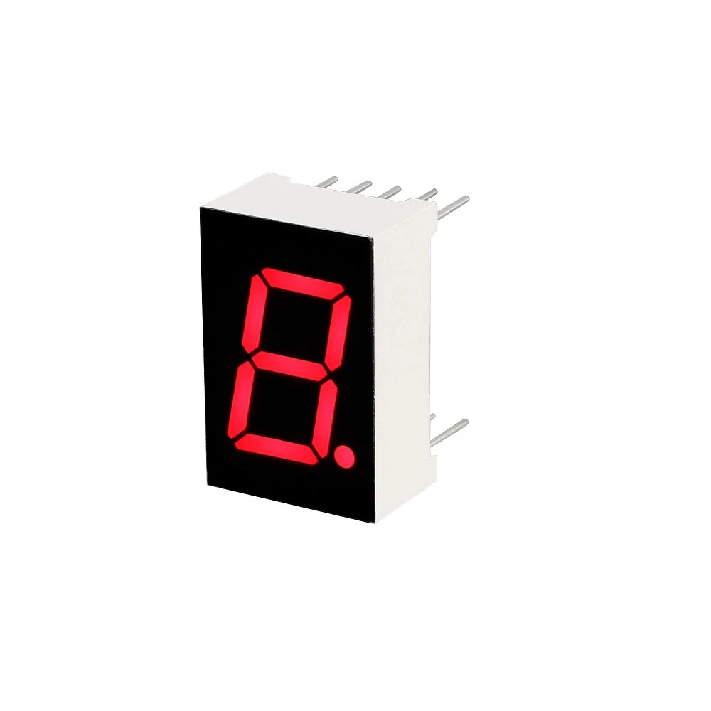 [7255598] 0.56" Red 1-Digit 7-Segment LED Display (Common Anode)