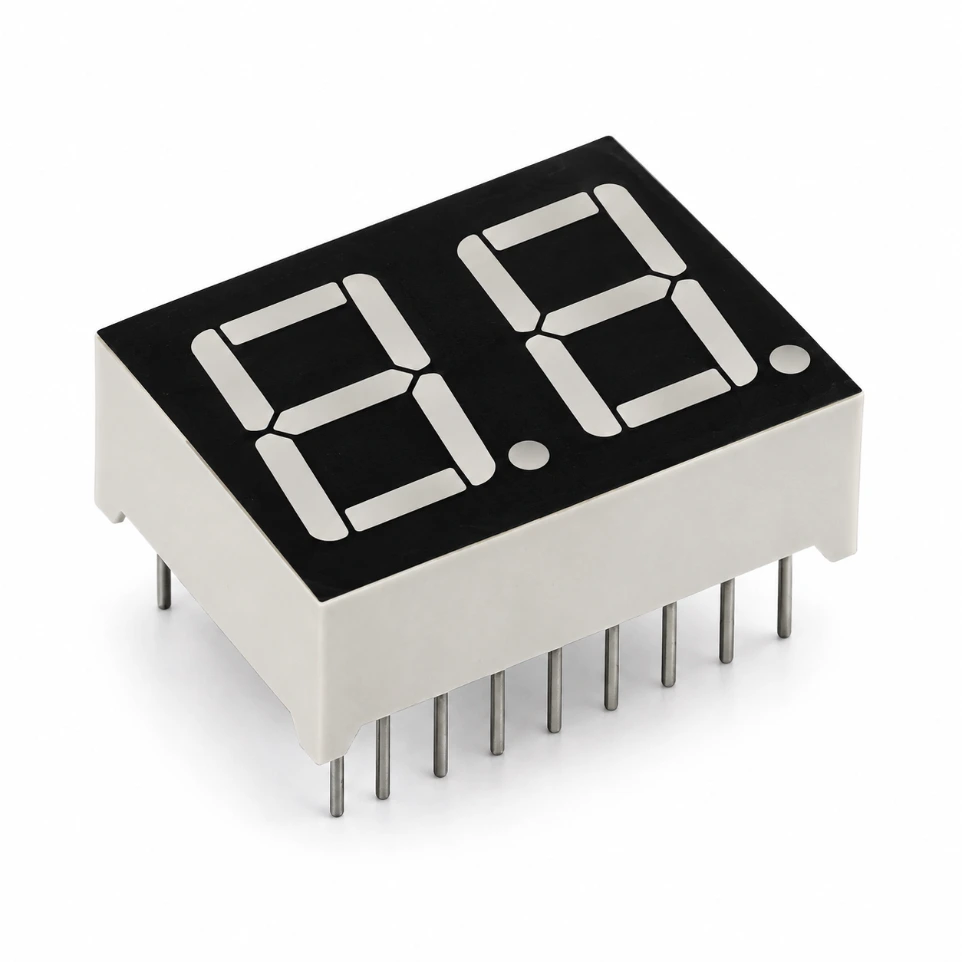 [59301398] 0.56" Red 2-Digit 7-Segment LED Display (Common Cathode)