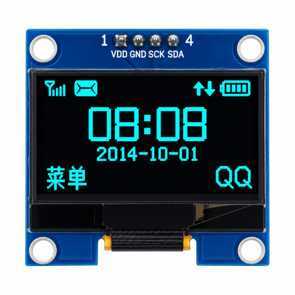 [0074] 1.3-inch I2C OLED Display Module – 128x64 White Pixels, SH1106 Driver, 4-Pin Interface