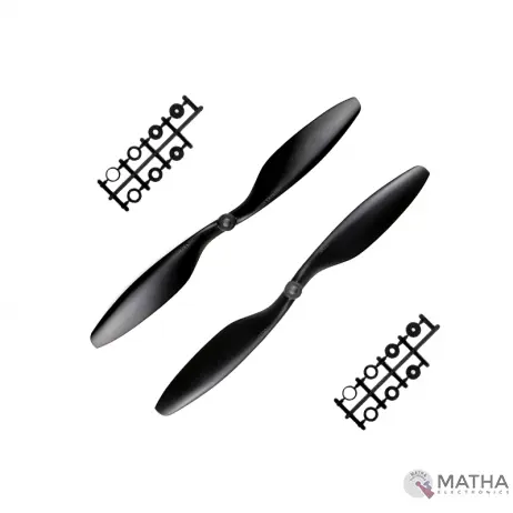 1045 Propellers Black - 10-inch CW/CCW Pair for Drone/Multirotor