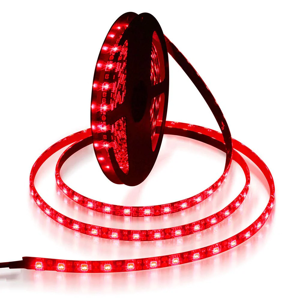 [109410] 12V Red LED Strip Light 120 LEDs/mtr 5mm Ultra-Slim Flexible Roll 5 Meter