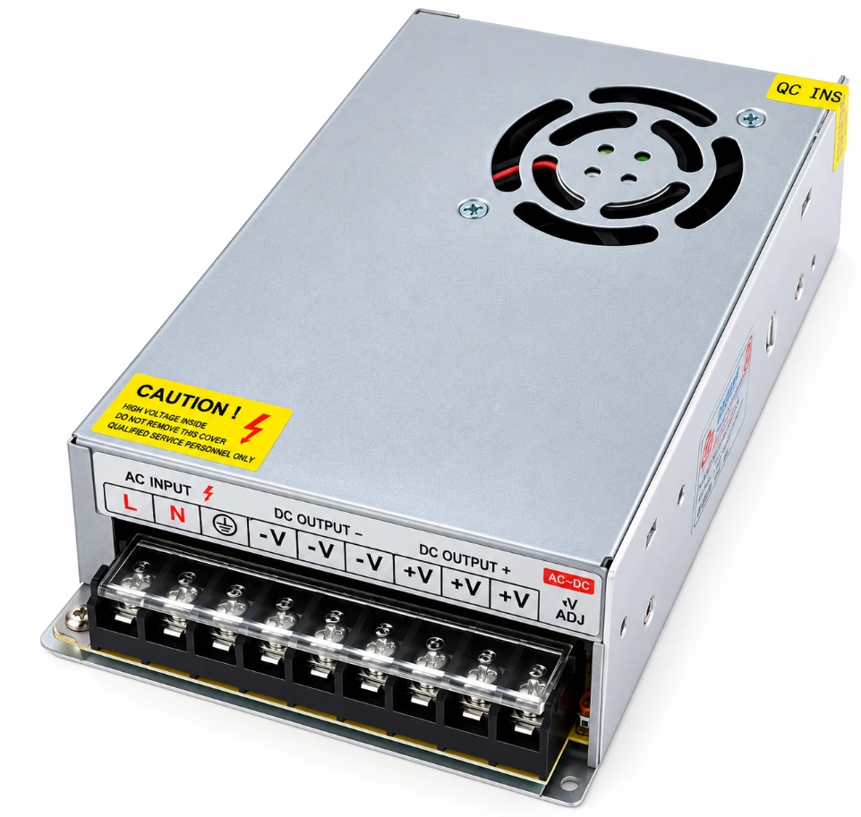 [4331] 12V 20A 240W Metal SMPS - High Power DC PSU with Cooling