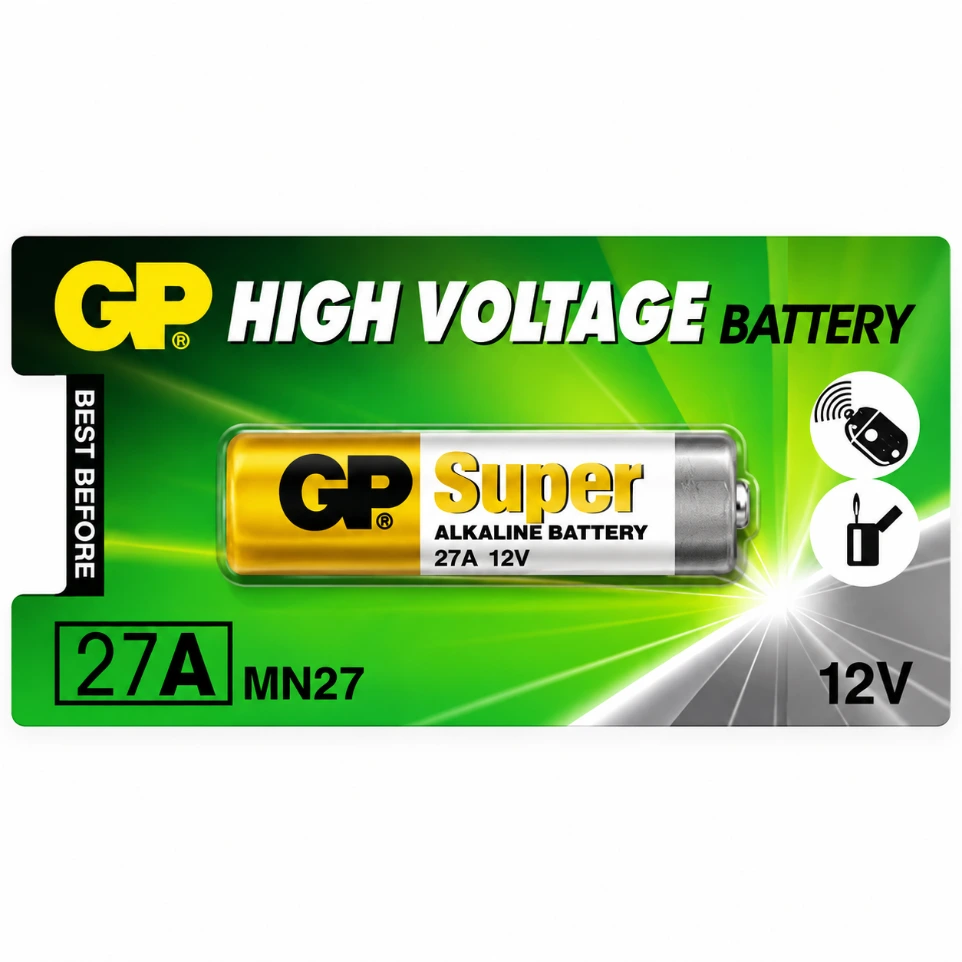 [5478368] GP 27A 12V High-Voltage Alkaline Battery for Remote Controls and Keyless Entry
