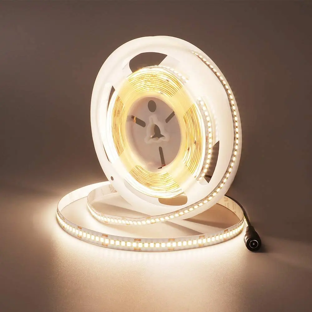 [5588] 12V Warm White LED Strip 4040 SMD 5mm Ultra-Slim Flexible Light Roll