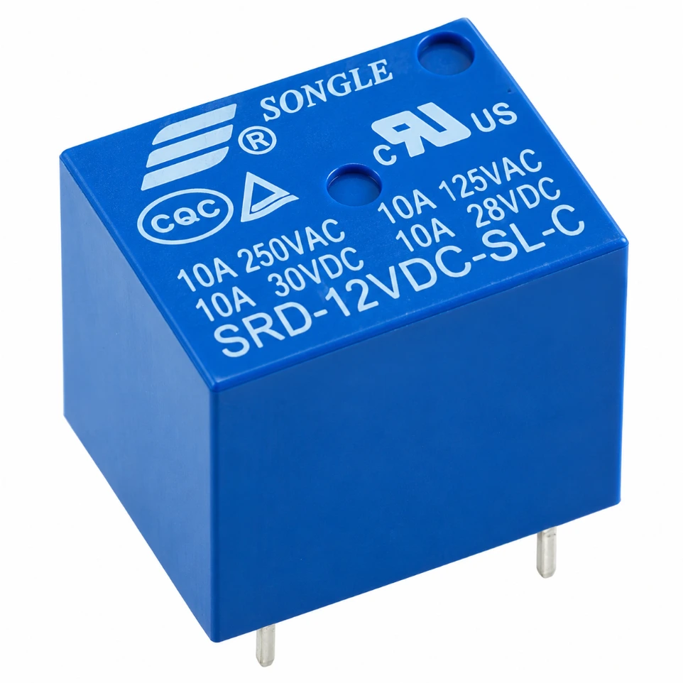 [8881285] 12V DC Sugar Cube Relay (SPDT) – 10A High-Quality PCB Mount Power Relay for General Purpose Switching and Automation