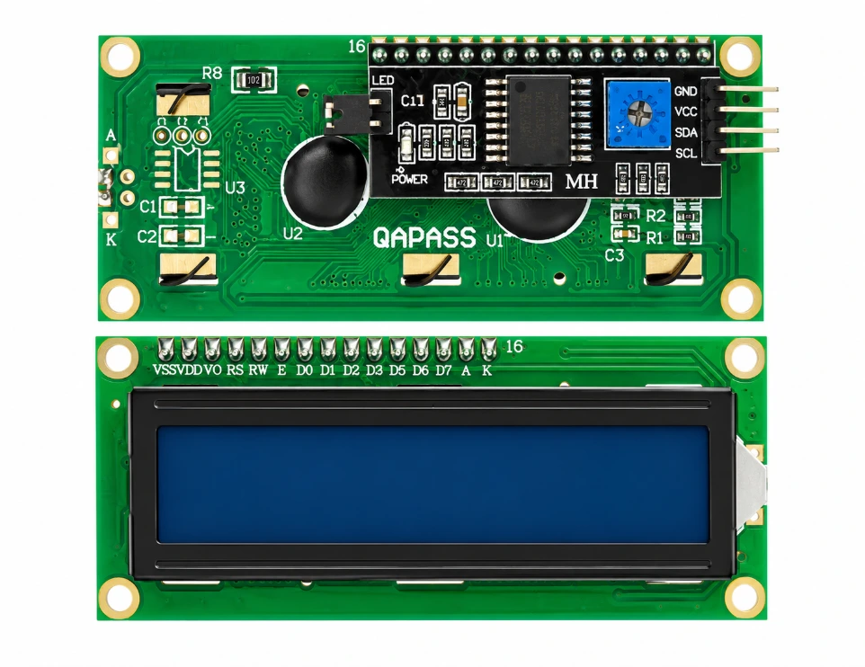 [8372489] 1602 (16x2) LCD Display with I2C/IIC interface