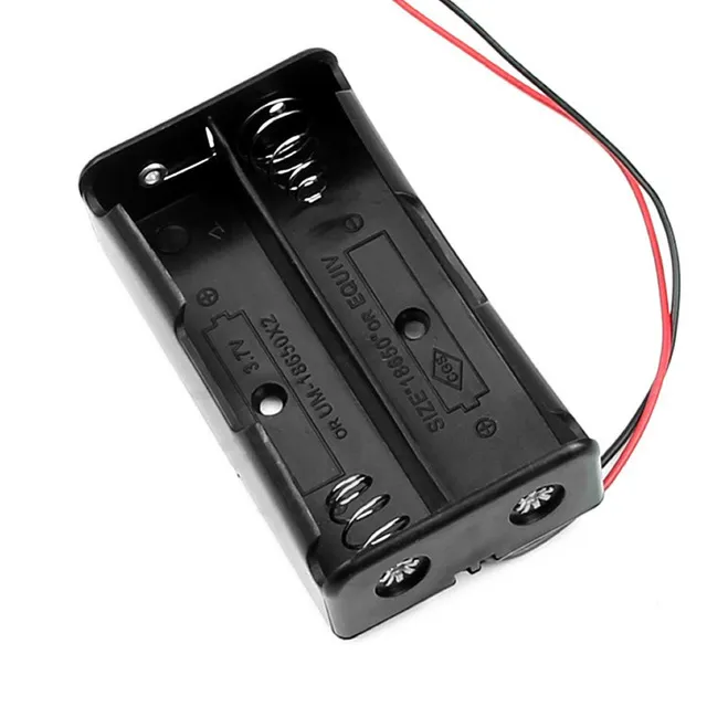 2-Cell 18650 Battery Holder Case 7.4V-8.4V Series Output for Arduino and Robotics