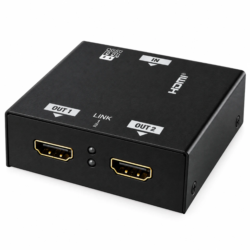 [761873] 2 Port HDMI Splitter (1 In 2 Out) - Full HD 1080p