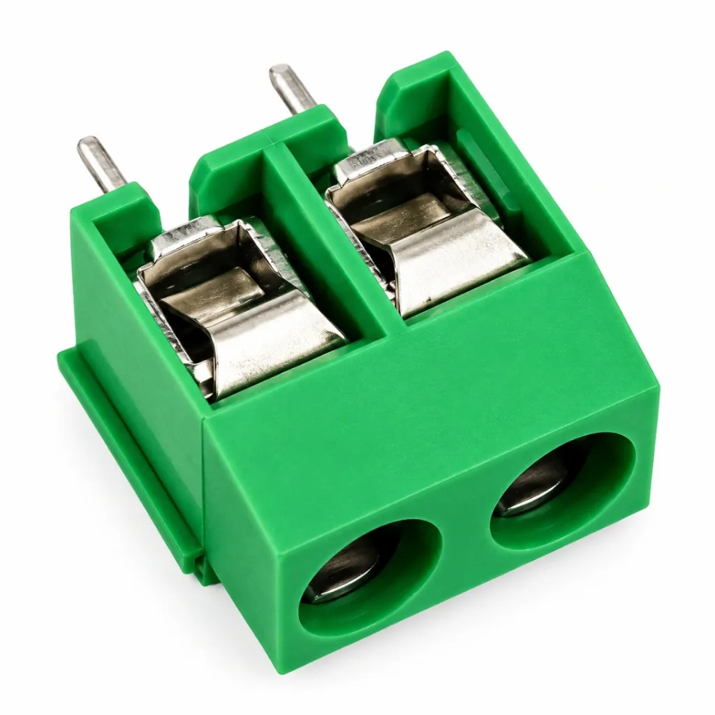 [8484264] 2-Pin PCB Terminal Block - 5.08mm Pitch Screw Terminal Connector (Green)