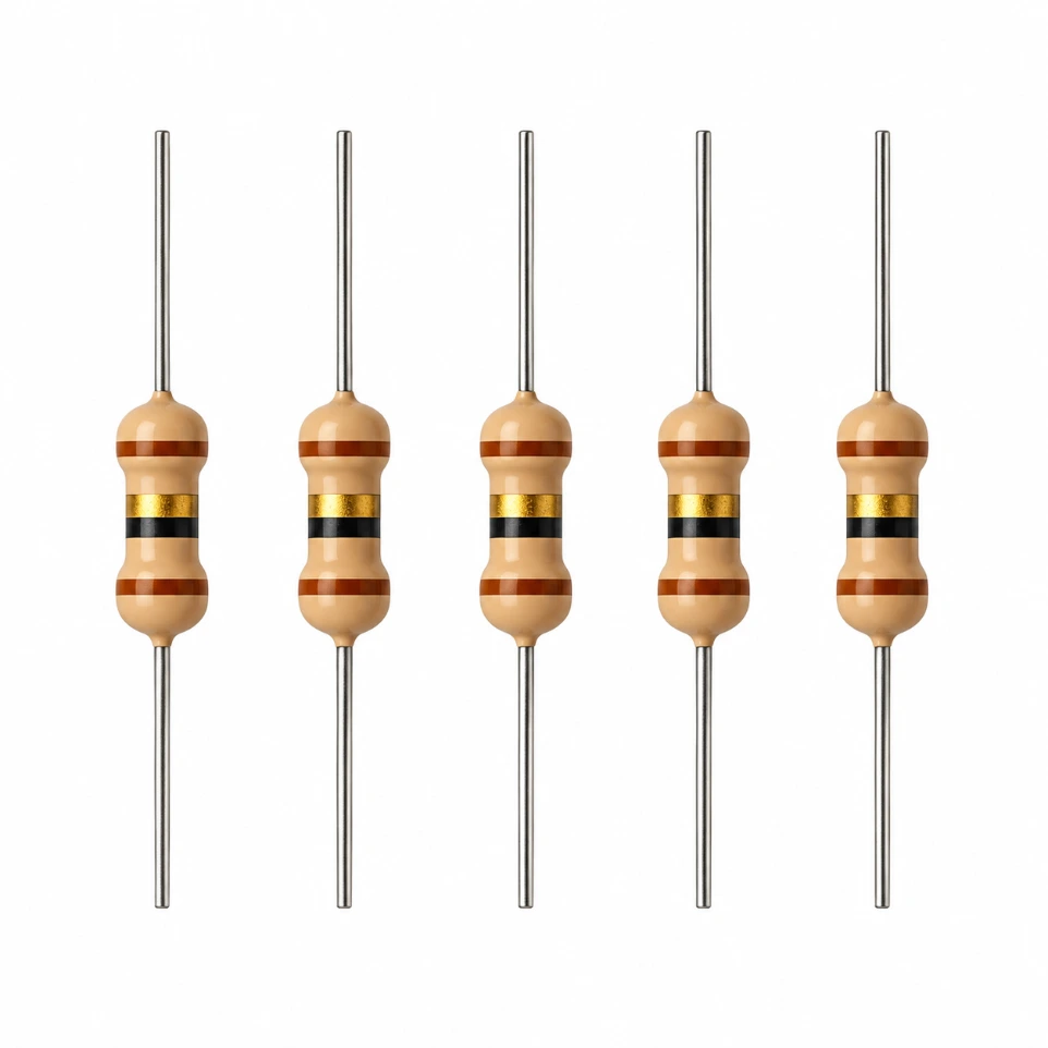 2.2 Ohm 0.5W Carbon Film Resistor - 5% Tolerance (Pack of 5)