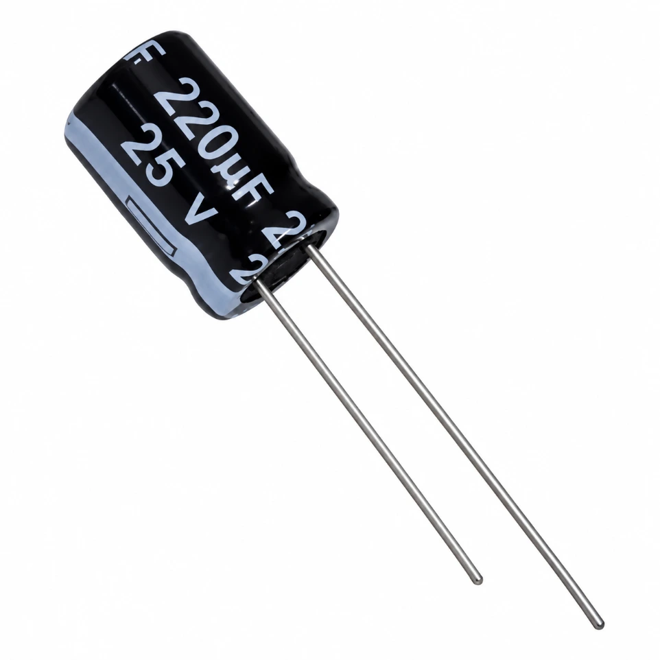 [109870] 220uF 25V Electrolytic Capacitor