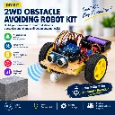 2WD Obstacle Avoiding Robot Kit - DIY Ultrasonic Robotic Project