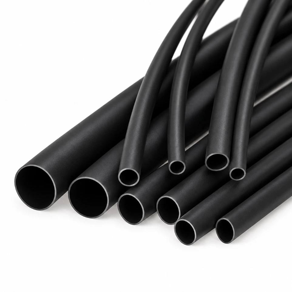 [741258] 2mm Heat Shrink Tube - Black Polyolefin Insulation Sleeve (1 Meter)