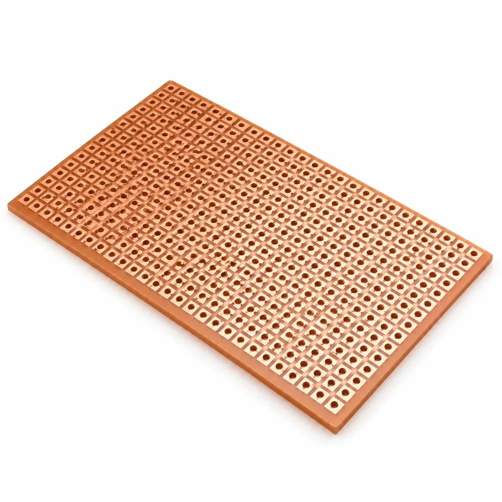 Single-Sided Zero PCB (2 x 3 Inch) – Universal Prototype Paper Board with Copper Pads for DIY Electronics and Rapid Circuit Assembly