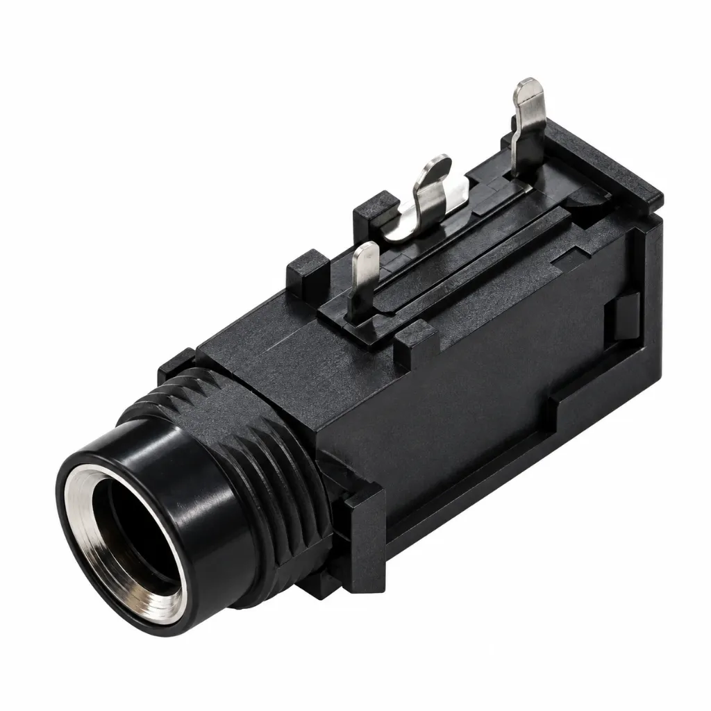 [90374] 3 Pin 63.5mm Stereo Female Jack (PCB Mount)