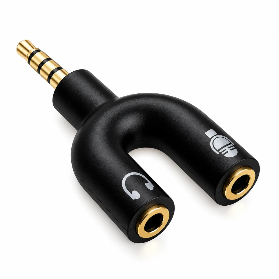 [963142] 3.5mm U-Shape Jack Splitter (Male to 2 Female)