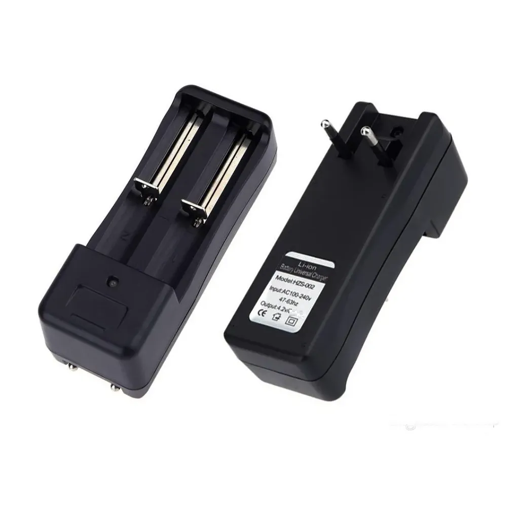 Dual 18650 Battery Charger - 3.7V Li-ion USB Universal Charger