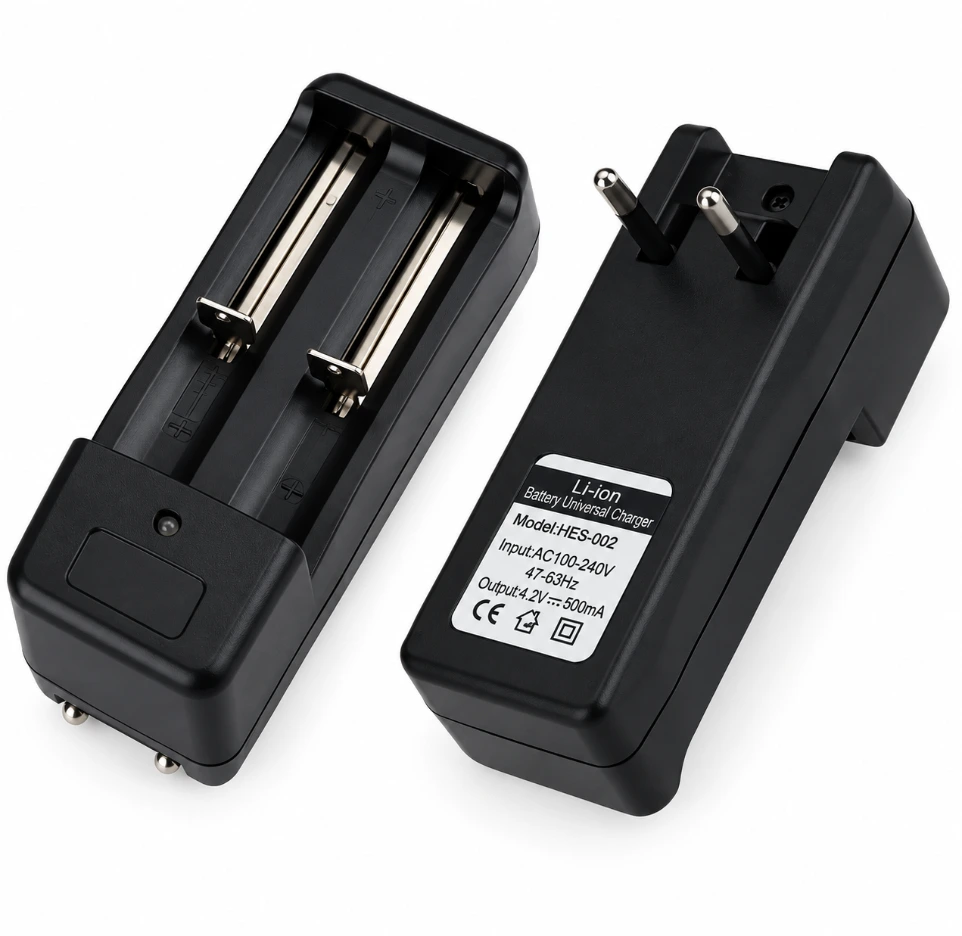 [6431060] Dual 18650 Battery Charger - 3.7V Li-ion USB Universal Charger