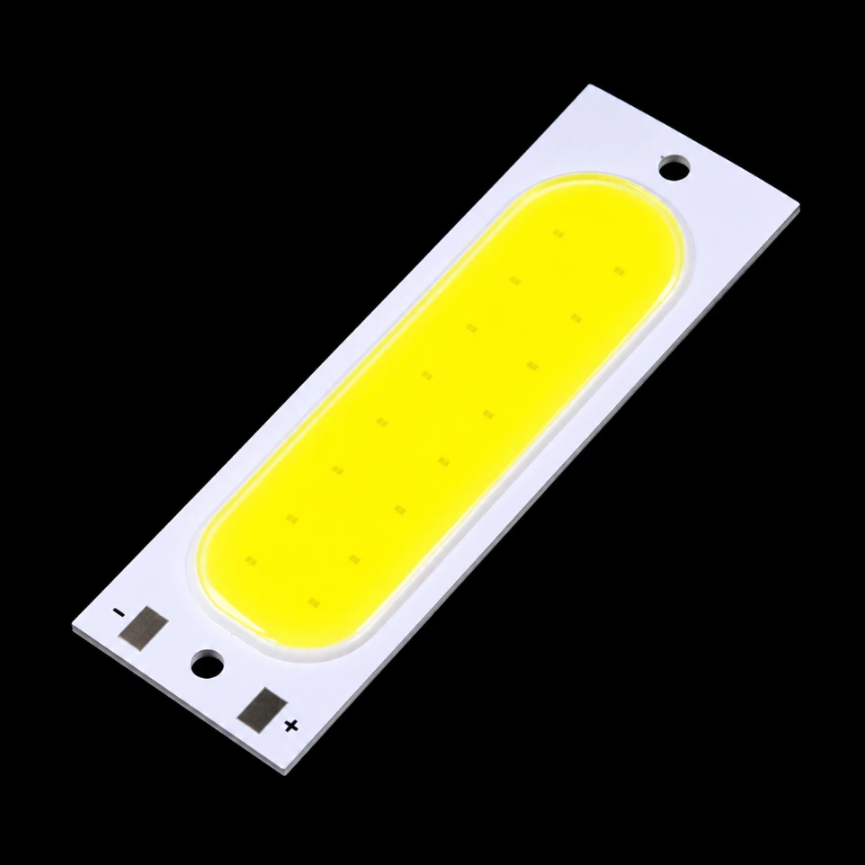 [907416] 3.7V-4V Capsule COB LED Light High-Brightness Cool White Aluminum Plate