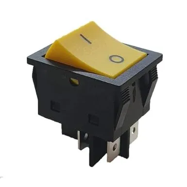 [259741222] Heavy Duty 30A 250V 4-Pin Red Illuminated Rocker Switch – DPST On/Off Power Switch for Inverter Welding Machines, Industrial Equipment, and High-Power Appliances