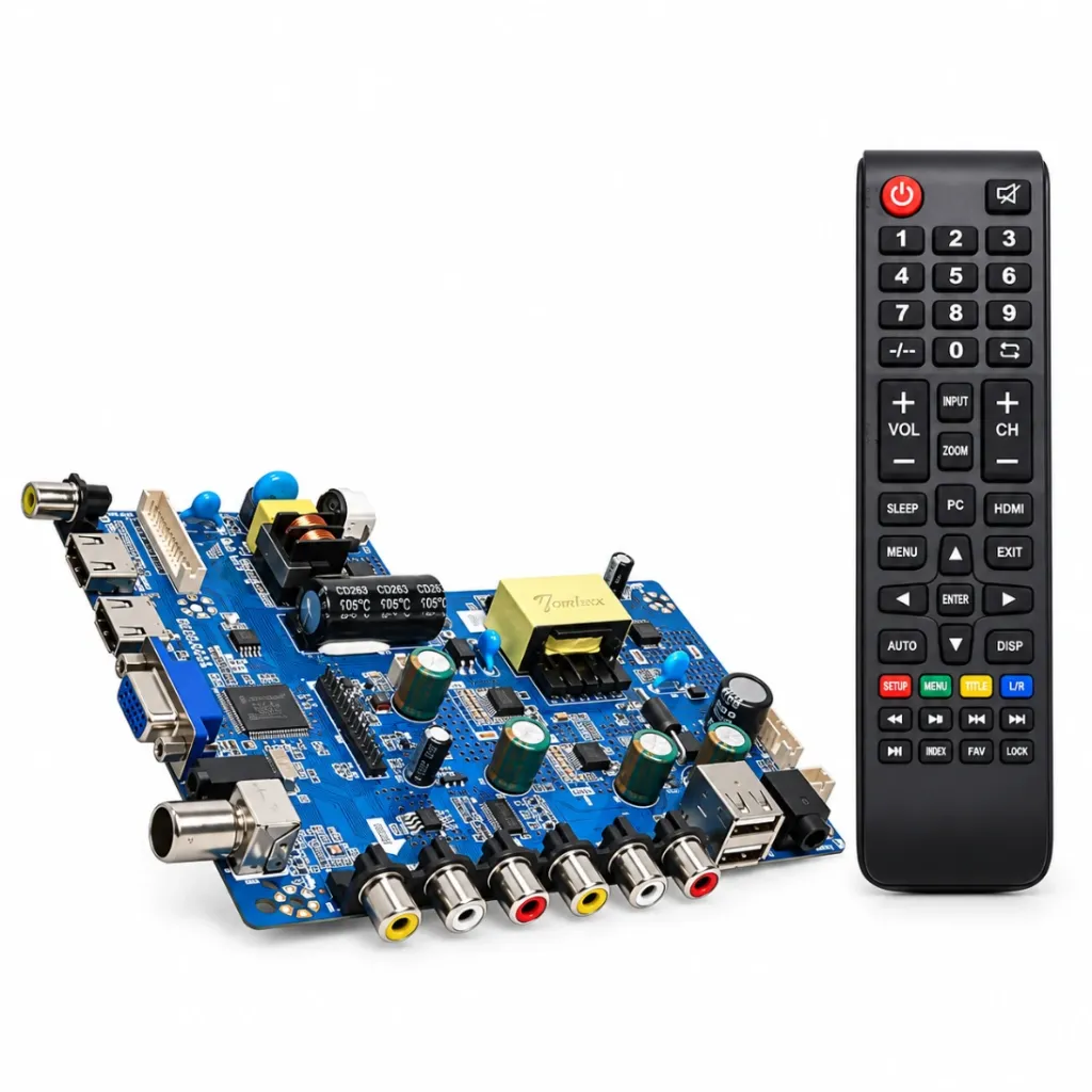 [258] 32 inch Universal LED TV Combo Motherboard - Side Fitting Mainboard with Remote & IR
