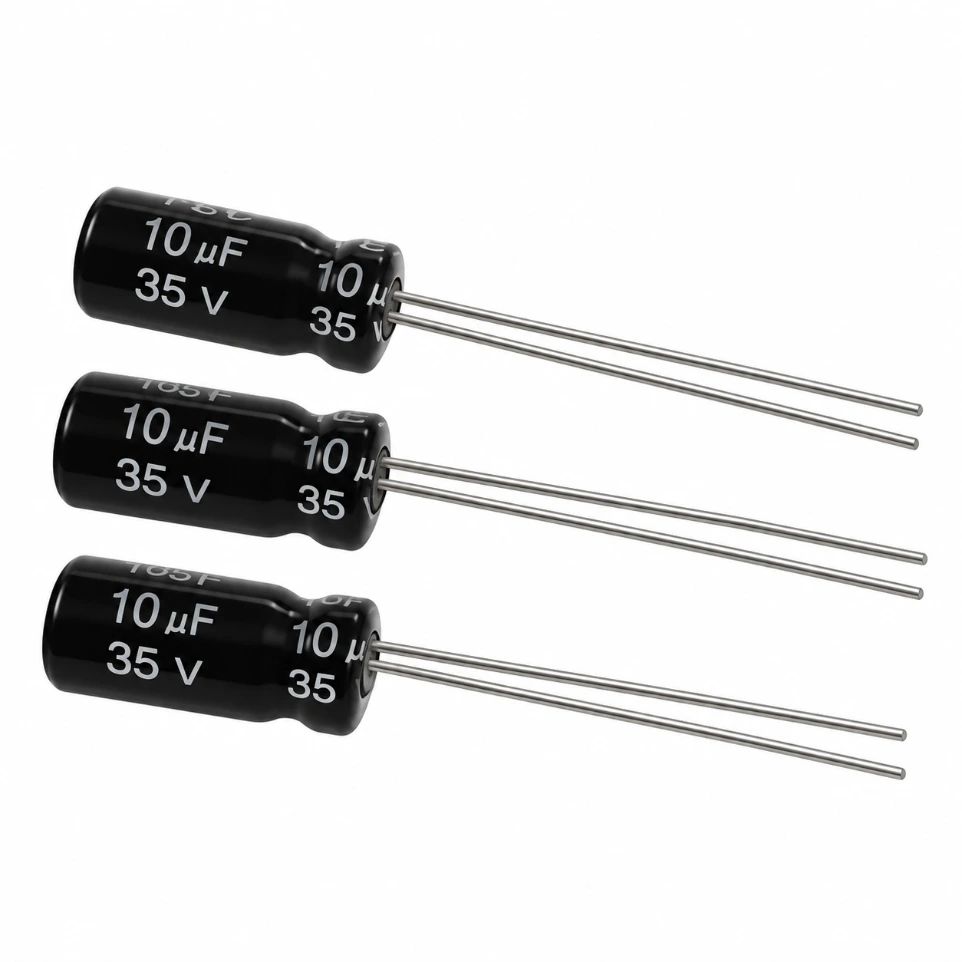 [1037] 35V 10uF Electrolytic Capacitor