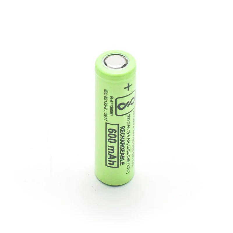 3.7 Volt 600 mAh 14500 Lithium Ion Rechargeable Battery Cell – AA Size