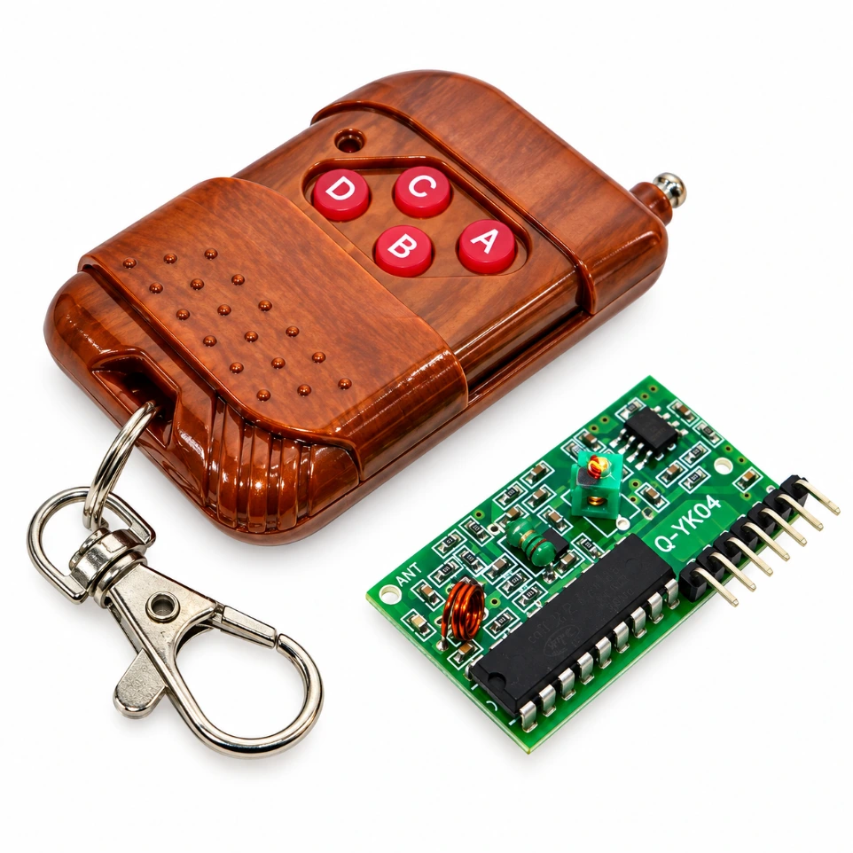 4 Channel Wireless Four-Button RF Remote Control Transceiver Module