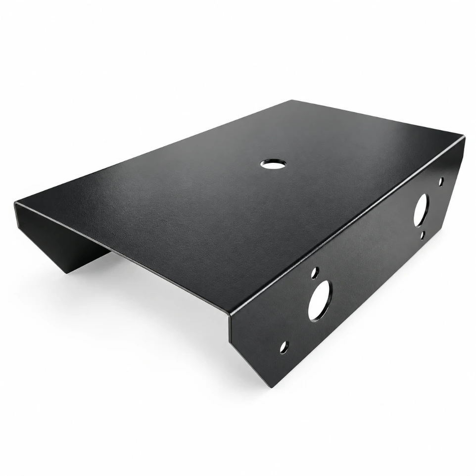 [789415] Jumbo 2 Four-Wheel Robot Chassis - Heavy Duty Metal Base (Black)