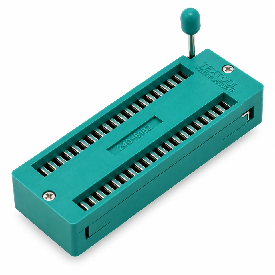 40-Pin Universal ZIF (Zero Insertion Force) Socket – High-Quality IC Test & Programming Socket
