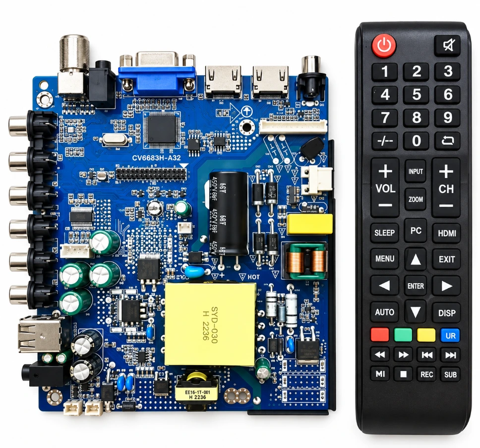 [631] 43 Inch Combo Motherboard with Remote, IR panel & Side Fitting