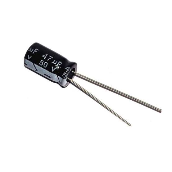 [12101314] 47uF 50V Electrolytic Capacitor