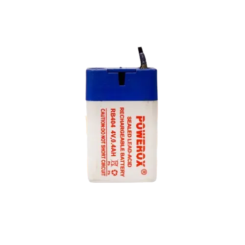 4V 0.4Ah Sealed Lead Acid (SLA) Rechargeable Battery for Slim LED Torches and Mini Electronics