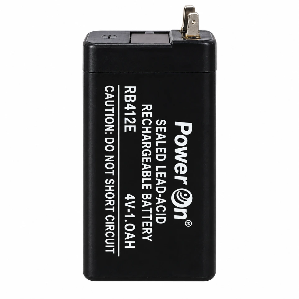 [4845] 4V 1Ah Sealed Lead Acid (SLA) Rechargeable Battery for Handheld Flashlights and DIY Projects