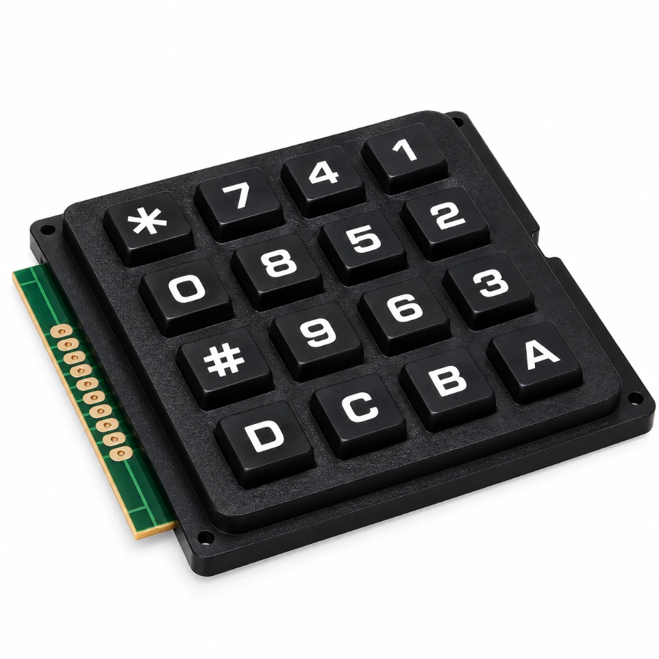 [96381336] 4×4 Matrix 16 Keyboard Keypad Black Heavy