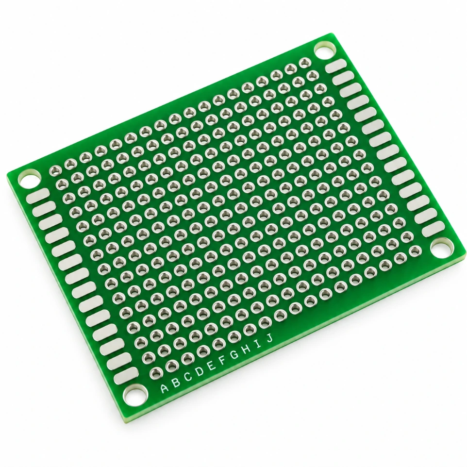 [1031027] 5 x 7 cm Universal Single-Sided PCB Prototype Board – High-Quality General Purpose Solderable Breadboard with 2.54mm Hole Pitch