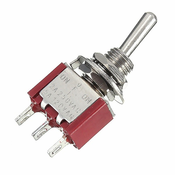 [8372881] Heavy Duty 5A SPDT (3-Pin) Toggle Switch – 125V/250V AC ON-ON Miniature Toggle for Industrial Control, Robotics, and Power Switching
