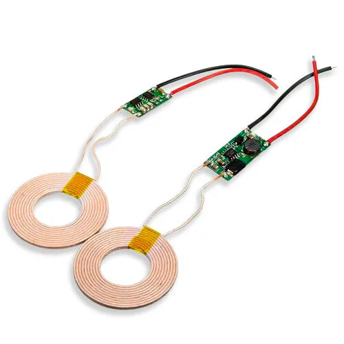 5V 2A Wireless Power Supply Module – High-Current Wireless Charging Transmitter and Receiver Coil Kit