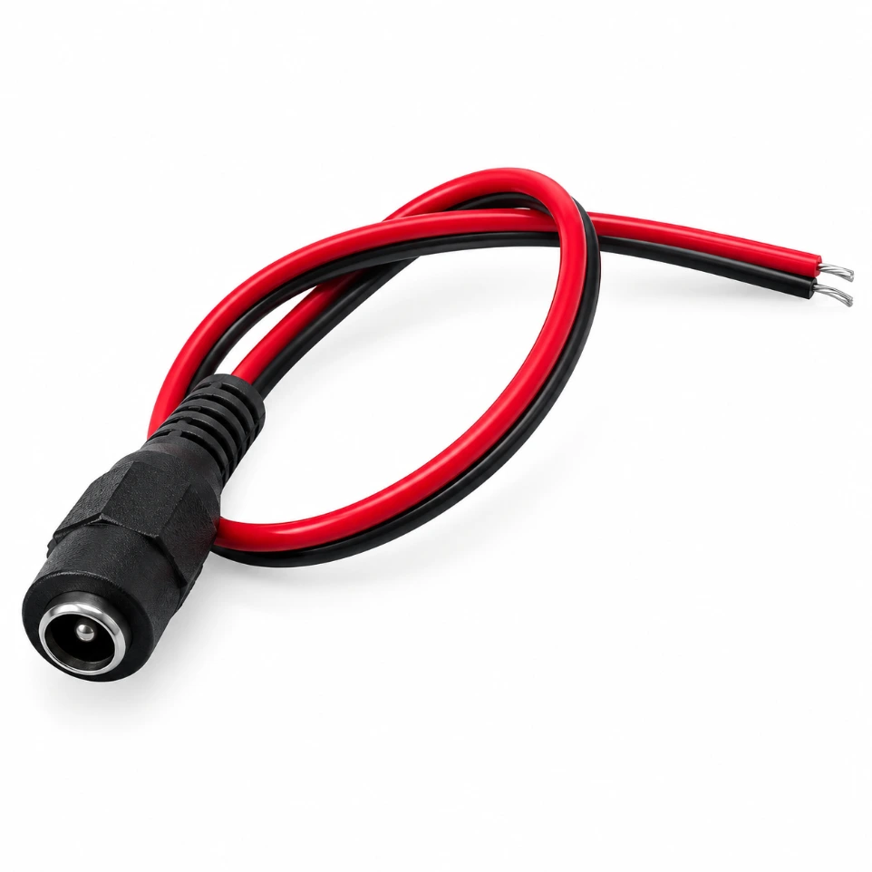 5mm DC Jack Female Connector with Wire