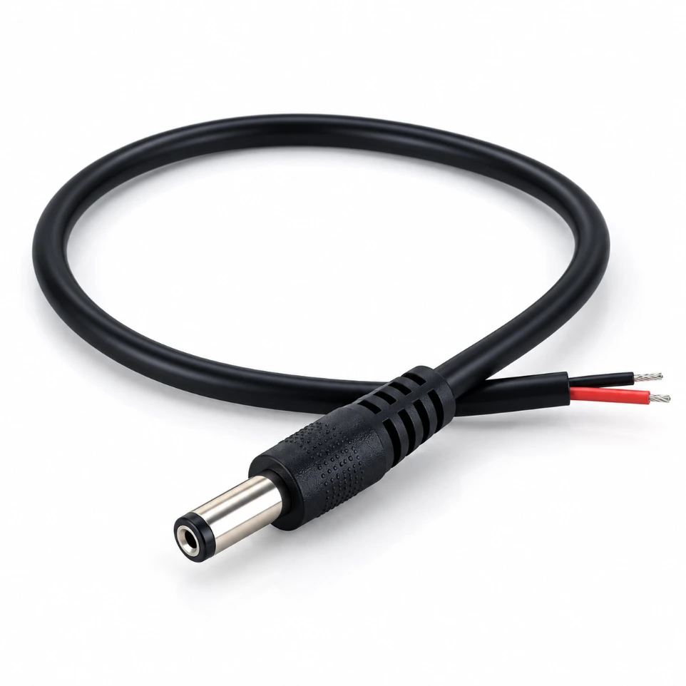 [885511] 5mm DC Jack Male Connector with Wire