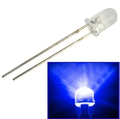 5mm DIP LED Blue (Pack of 5)