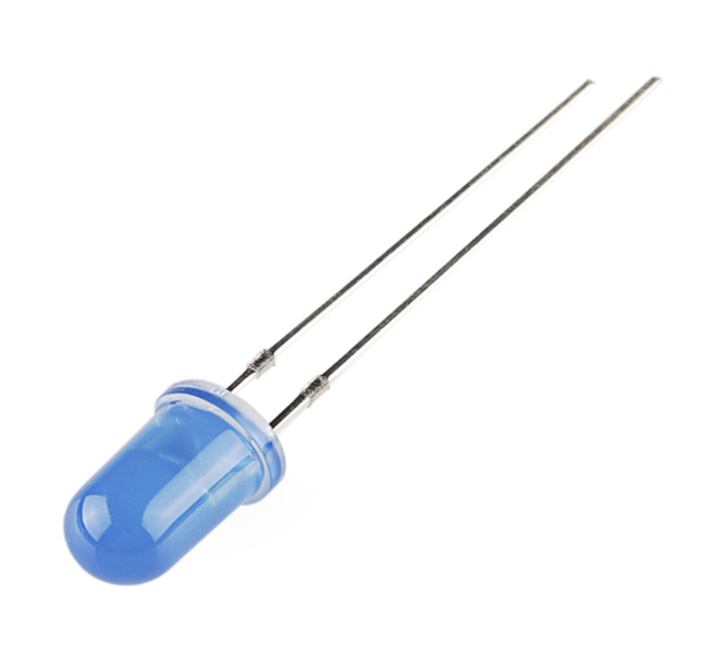 5MM Diffused DIP LED Blue-Blue (Pack of 5)