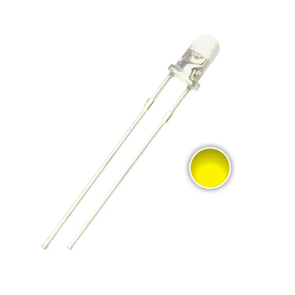 [643600] 5mm DIP LED Yello (Pack of 5)