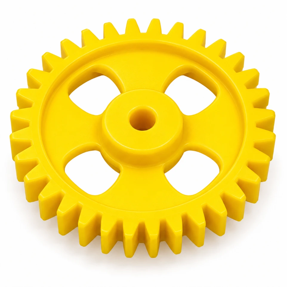 [8372535] 60mm Plastic Spur Gear - 38T Yellow Gear