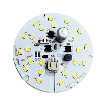 12W AC/DC DOB LED Plate 6500K Cool White Round LED Module